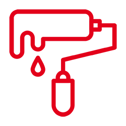 Icon von einem Farbroller.